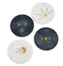 Indukala Moon Phase Marble Coasters, India