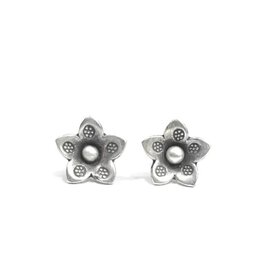 Small Tribal Flower Stud, Thailand