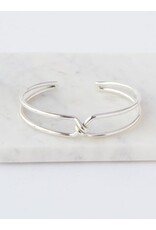 Trade roots Knotted Cuff, Alpaca Silver