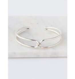 Trade roots Knotted Cuff, Alpaca Silver