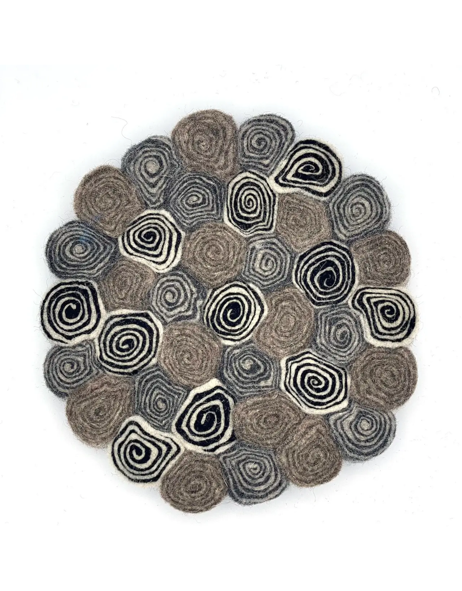 Felt Swirl Trivets, Nepal