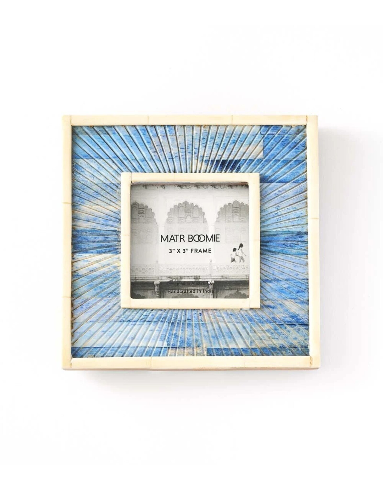 Neela 3x3 Picture Frame - Carved Bone, India