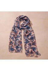 Komal Paisley Chiffon Scarf, India