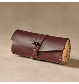 Asif Leather & Olive Wood Eyeglass Case, India