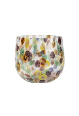Trade roots Candleholder Confetti Cheena Glass, India