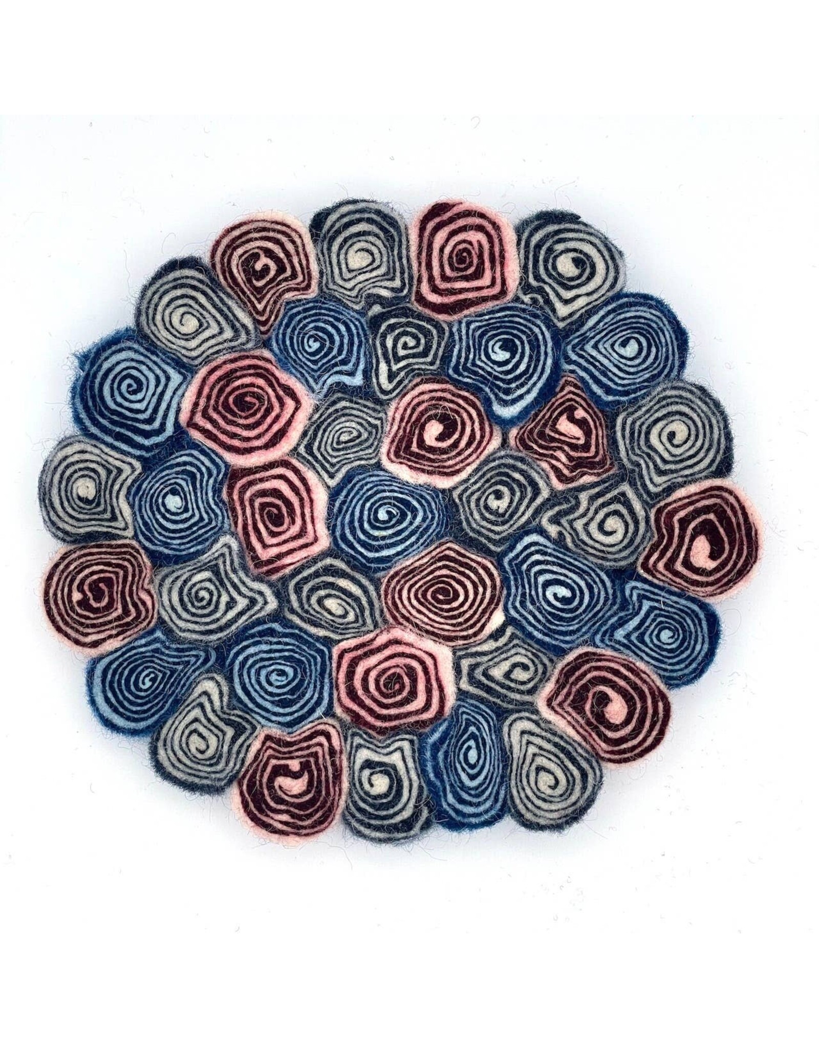 Felt Swirl Trivets, Nepal
