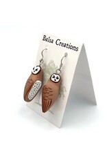 Balsa Wood Earrings, Nicaragua