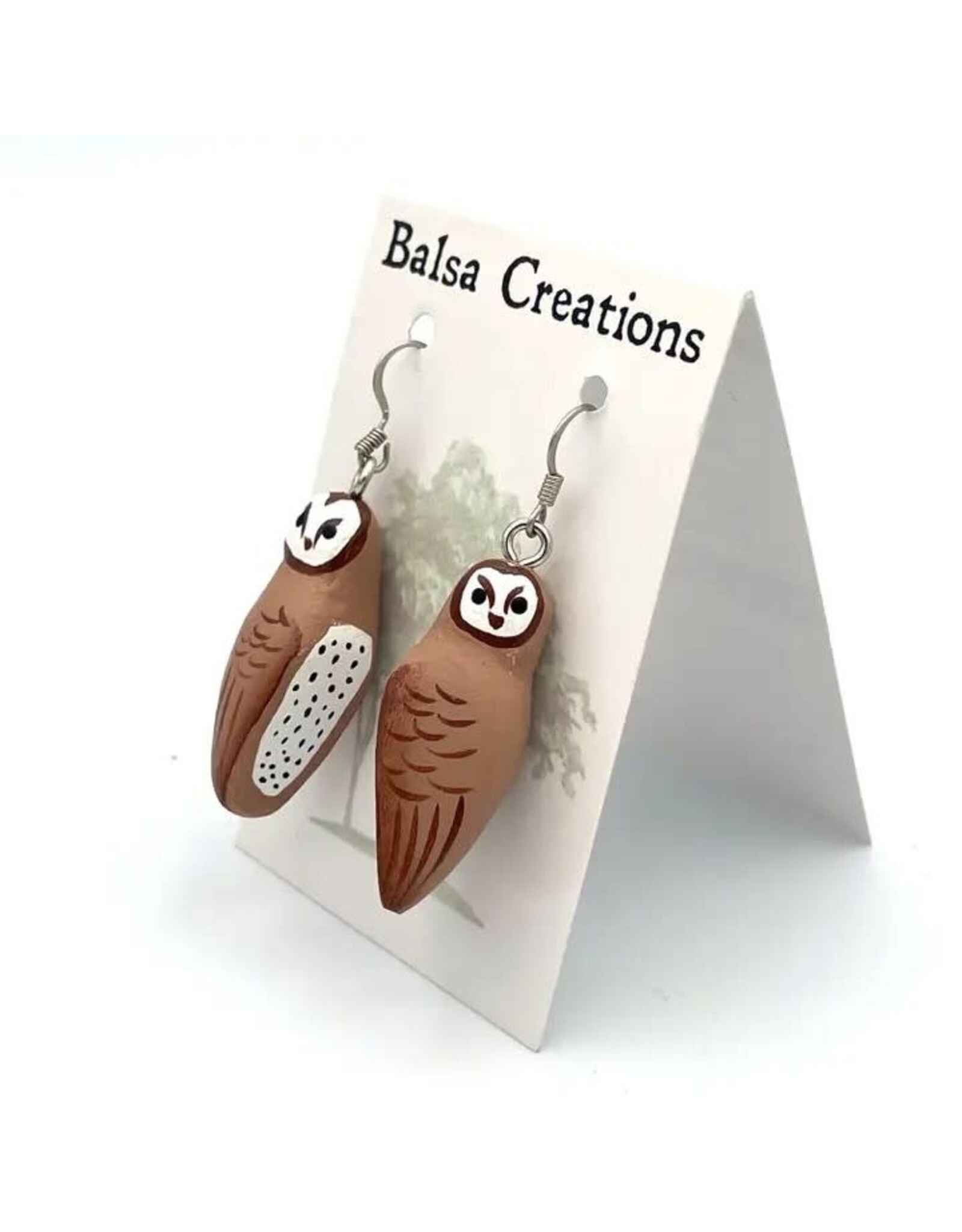 Balsa Wood Earrings, Nicaragua