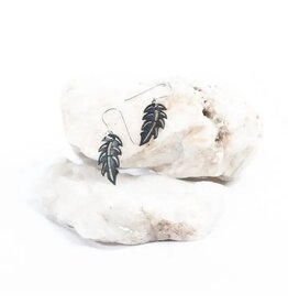 Tiny Feather Inner Tube Earring, USA. SMALL