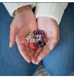 Geometric Beaded Ring, Guatemala