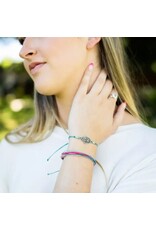 Trade roots Power Bracelet Hamsa Hand Teal, Guatemala