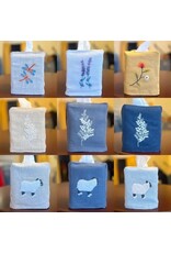 Trade roots Botanical Embroidered Tissue Box Cover, Vietnam
