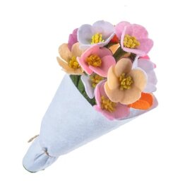 Petite California Wildflower felt Bouquet,  kyrgyzstan