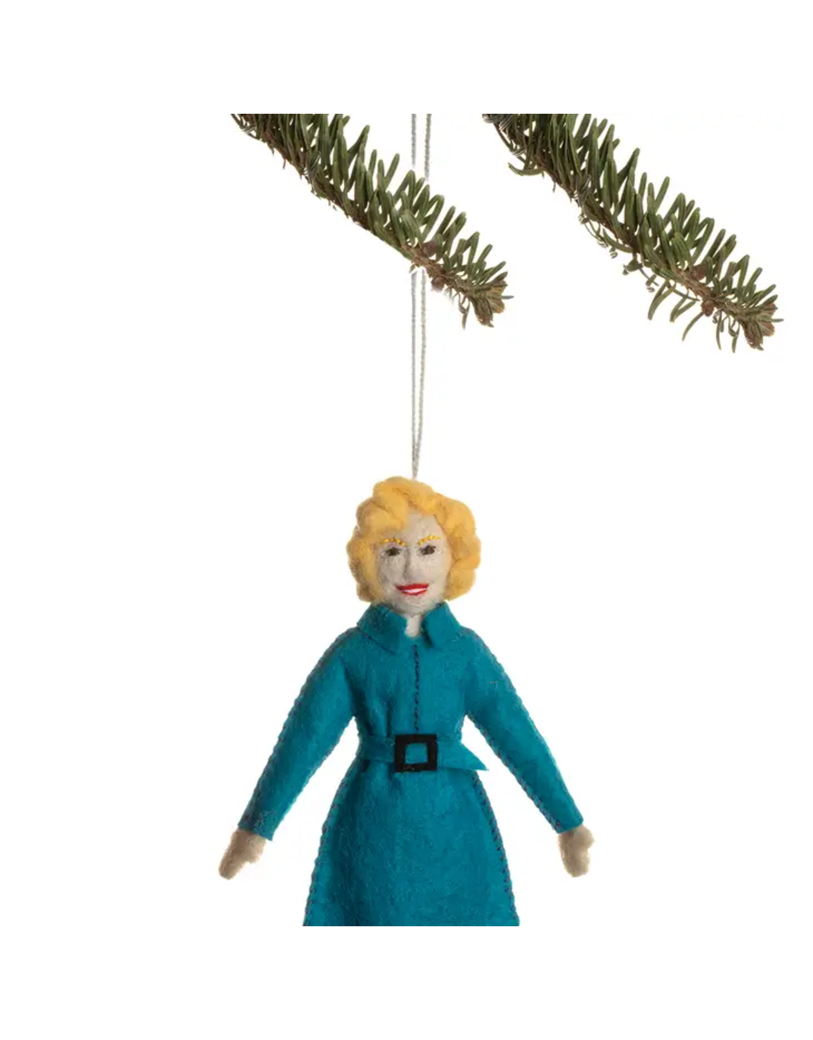 Trade roots Betty White Ornament, Kyrgyzstan