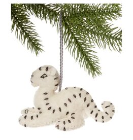 Snow Leopard Ornament