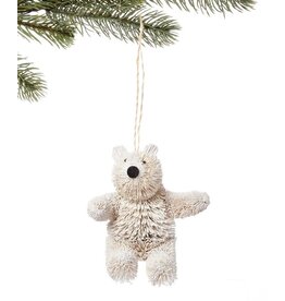 Trade roots Bottle Brush Polar Bear Ornament, Philippines