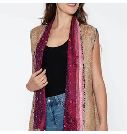 Reversible Kantha Silk Sleeveless Jacket, India