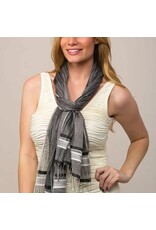 Mahiya Handloom Ikat Scarf Black, India