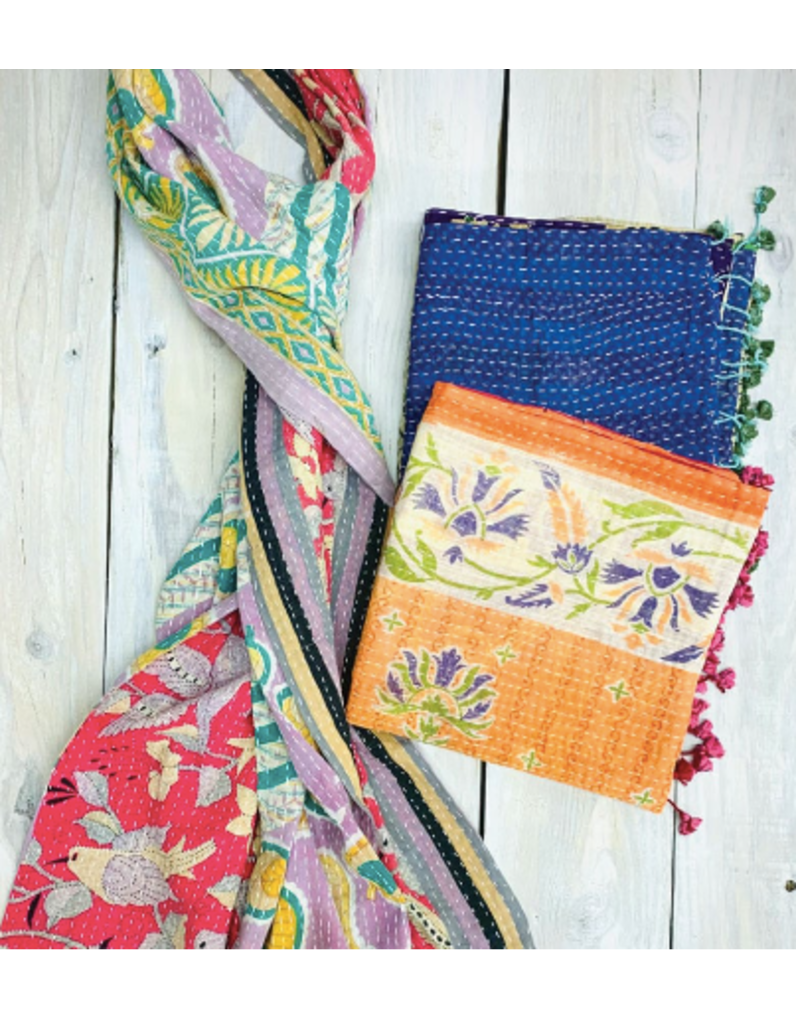 Trade roots Kantha Scarf- Cotton