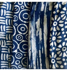 Indigo Batik Scarves, Thailand