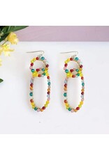 Kaleidoscope Linked Earrings, India Kaleidoscope Linked Earrings, India