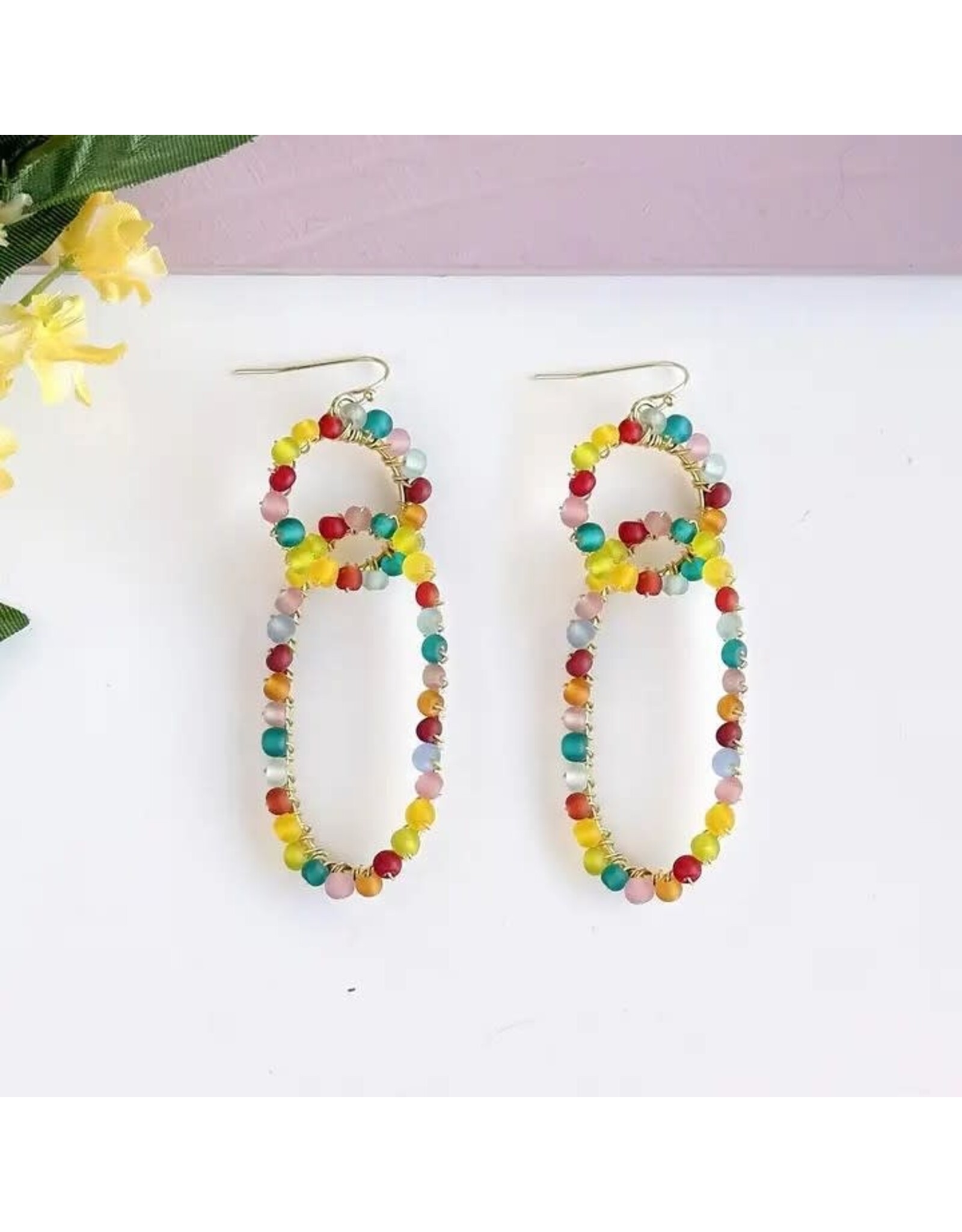 Kaleidoscope Linked Earrings, India