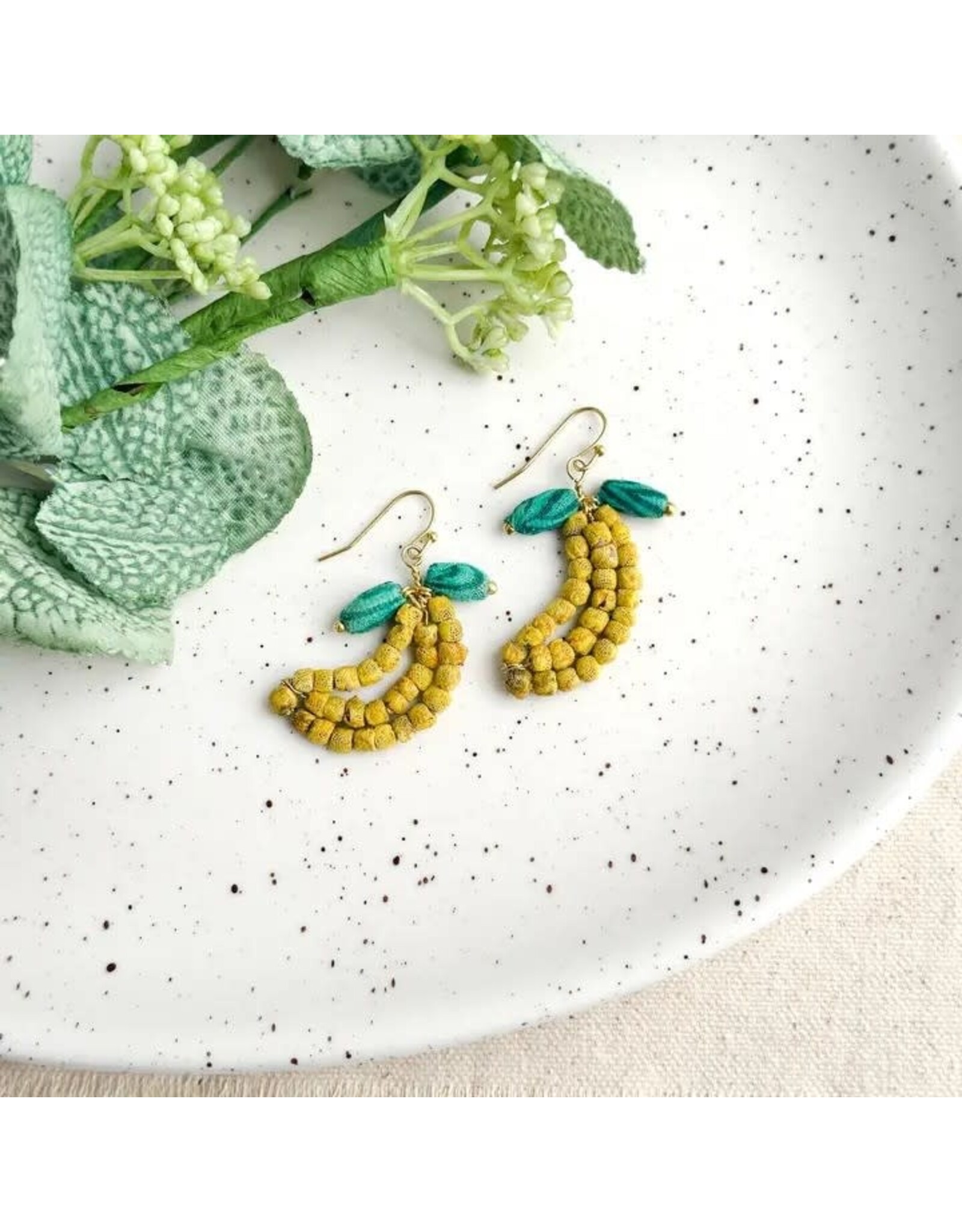 Kantha Earrings- Fruits