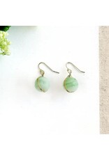 Marbled Glass Drop Earrings, India