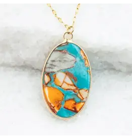 Sierra Bloom Turquoise Emperor Stone Necklace