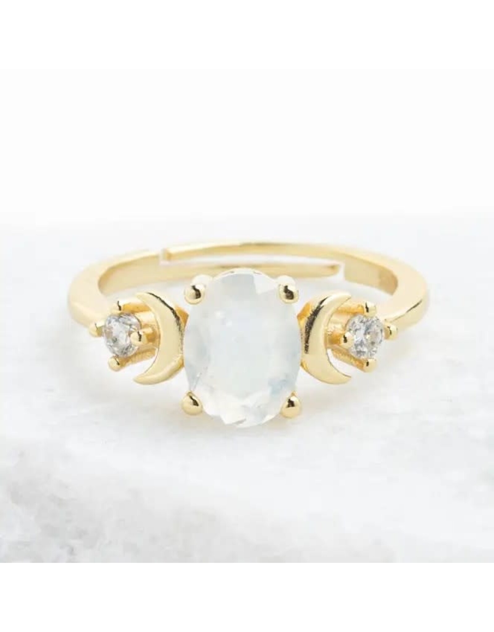 Starlight Moonstone Ring