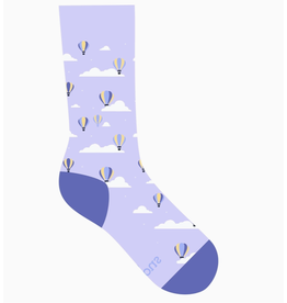 Socks That Fight Childhood Cancer (Purple Hot Air Balloon)