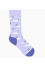 Socks That Fight Childhood Cancer (Purple Hot Air Balloon)
