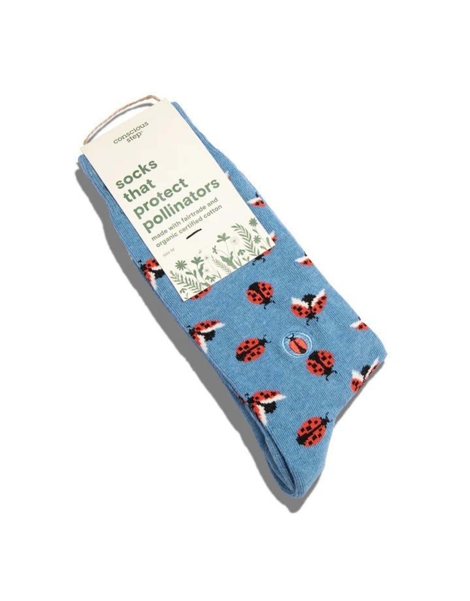 conscious step Socks that Protect Pollinators-Ladybugs
