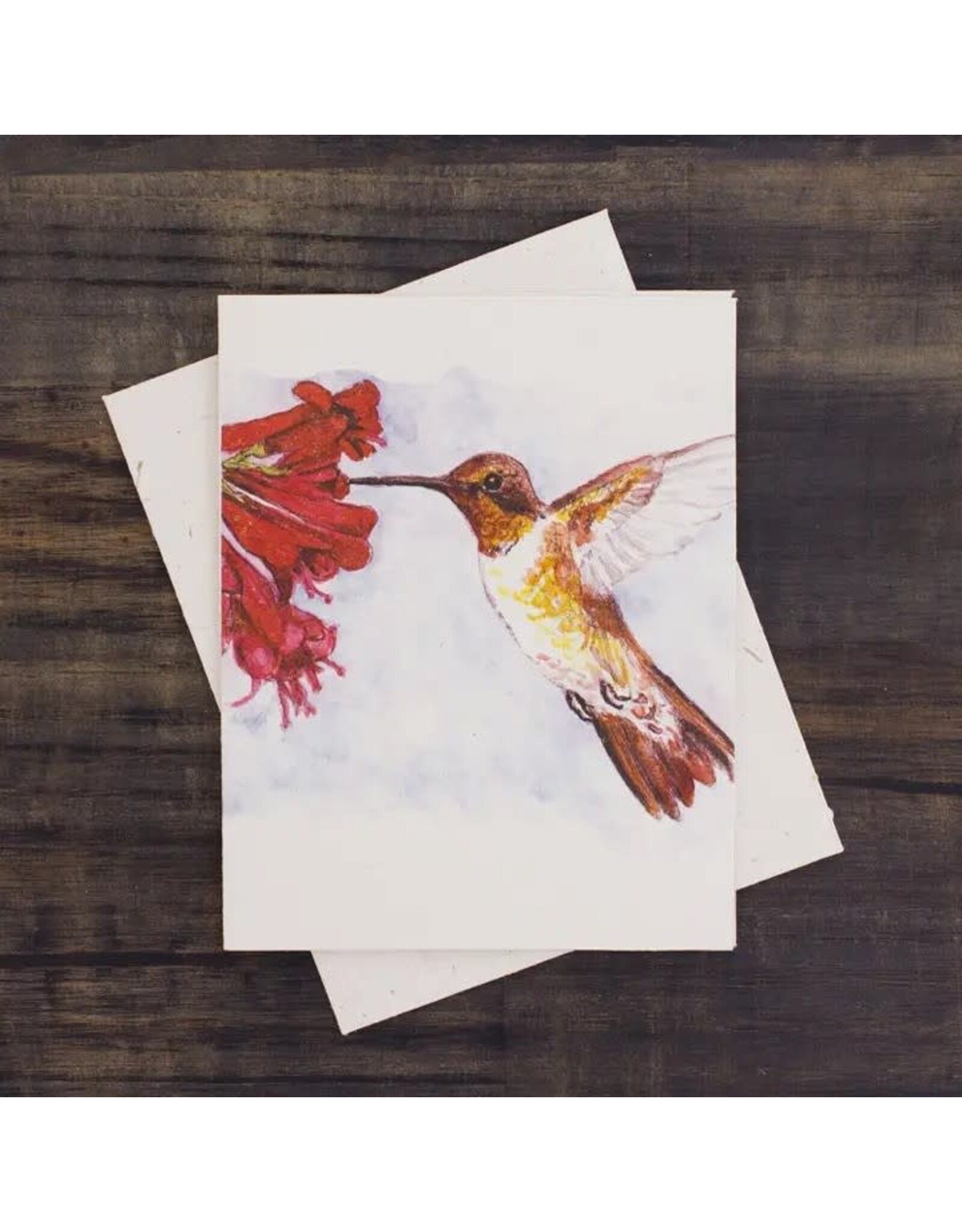 Hummingbird Poo Paper Card,
