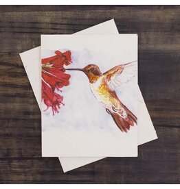 Hummingbird Poo Paper Card,