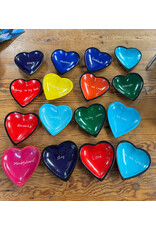 Trade roots Word Heart Dishes, 4”,  Kenya