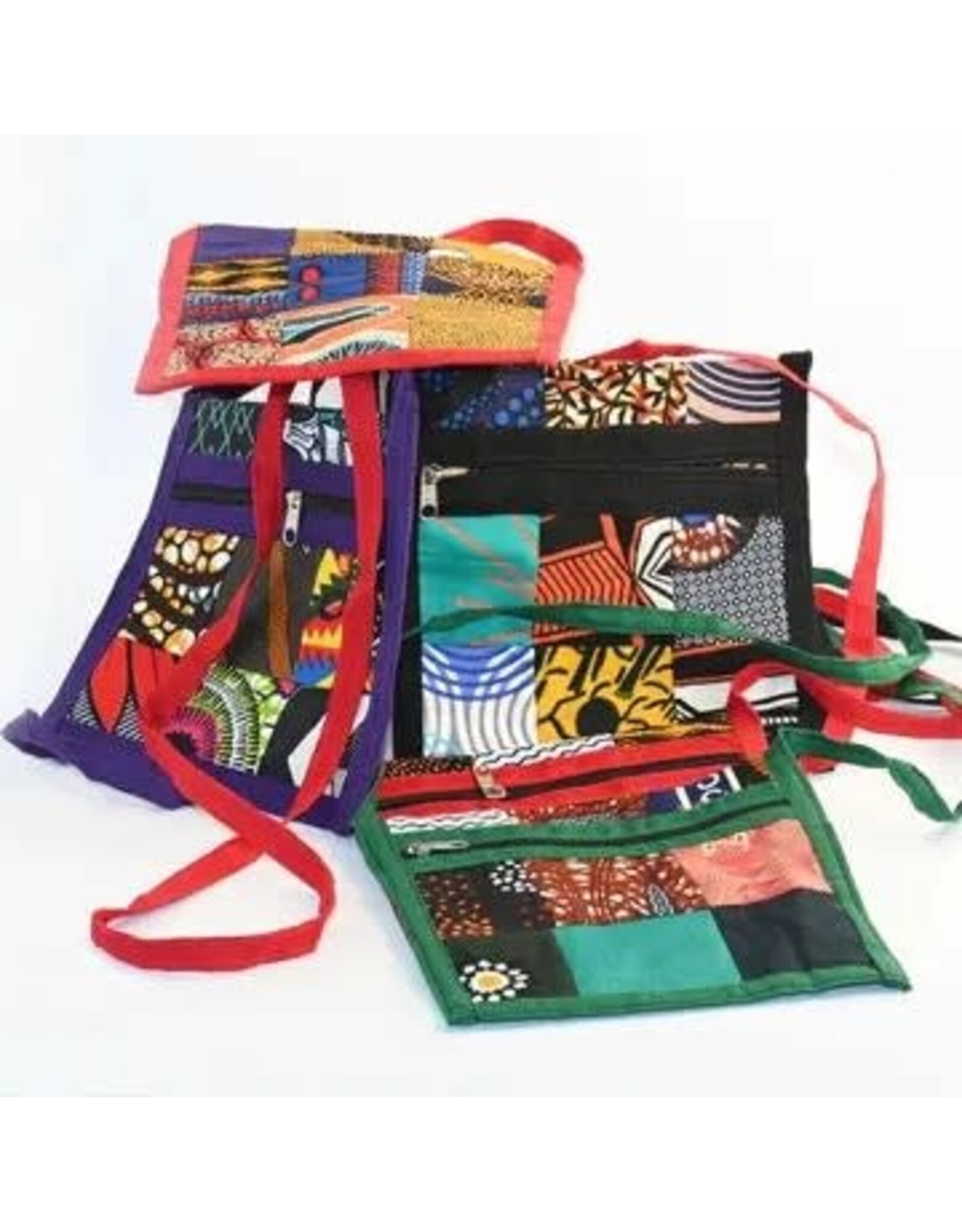 Travel Neck Pouch, Patchwork, Kenya