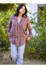 Jemima Plaid Top, Red