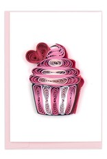 Trade roots Quilled Lovely Cupcake Gift Enclosure Mini Card, Vietnam
