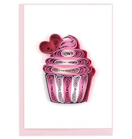 Trade roots Quilled Lovely Cupcake Gift Enclosure Mini Card, Vietnam