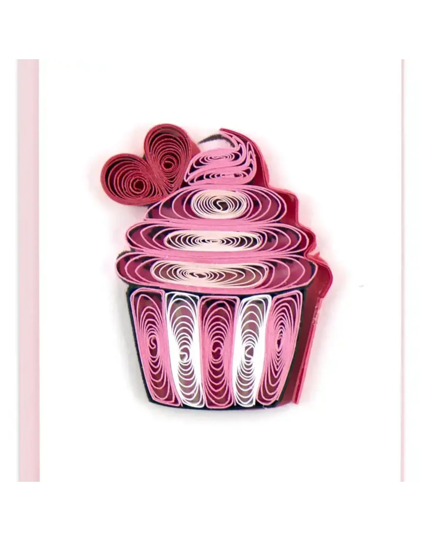 Trade roots Quilled Lovely Cupcake Gift Enclosure Mini Card, Vietnam