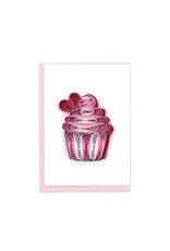 Trade roots Quilled Lovely Cupcake Gift Enclosure Mini Card, Vietnam