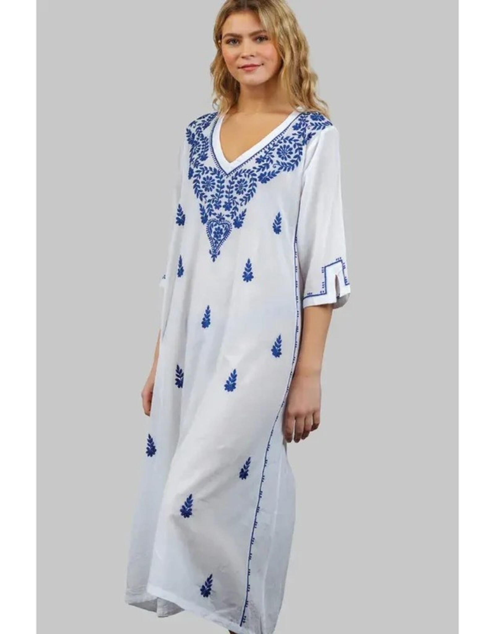 Parama Embroidered Caftans, Navy, India