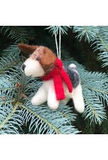 Trade roots Felt Ornament Dog, Nepal