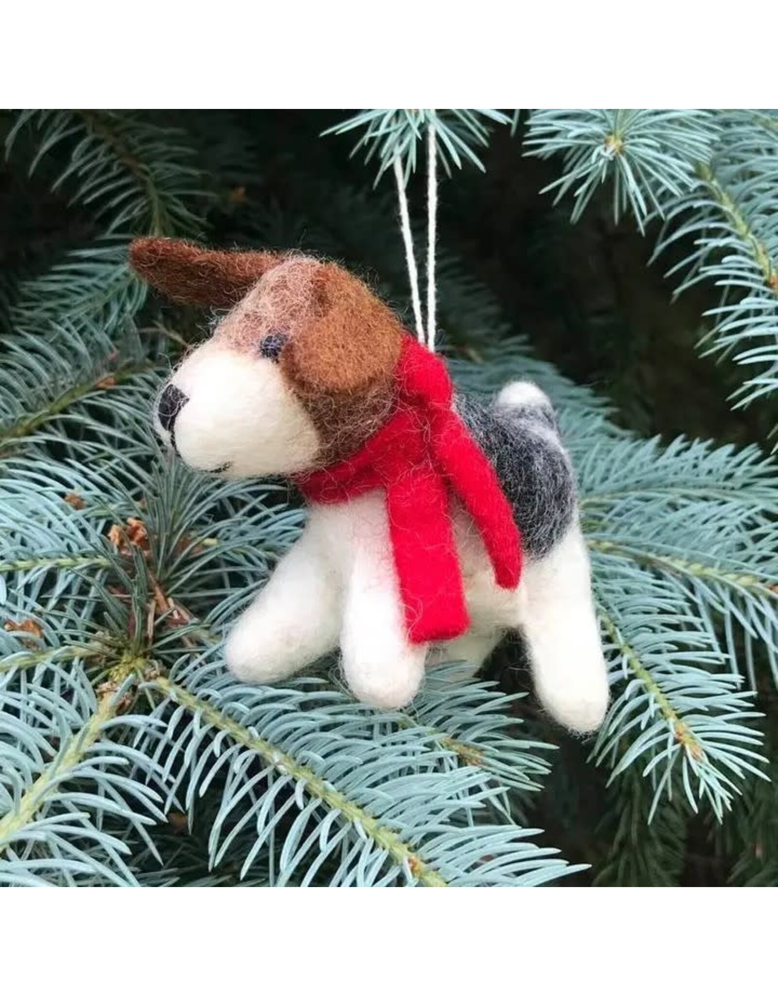 Trade roots Felt Ornament Dog, Nepal