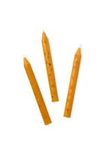 Marigold Petal Taper Candles, Set of 3, India