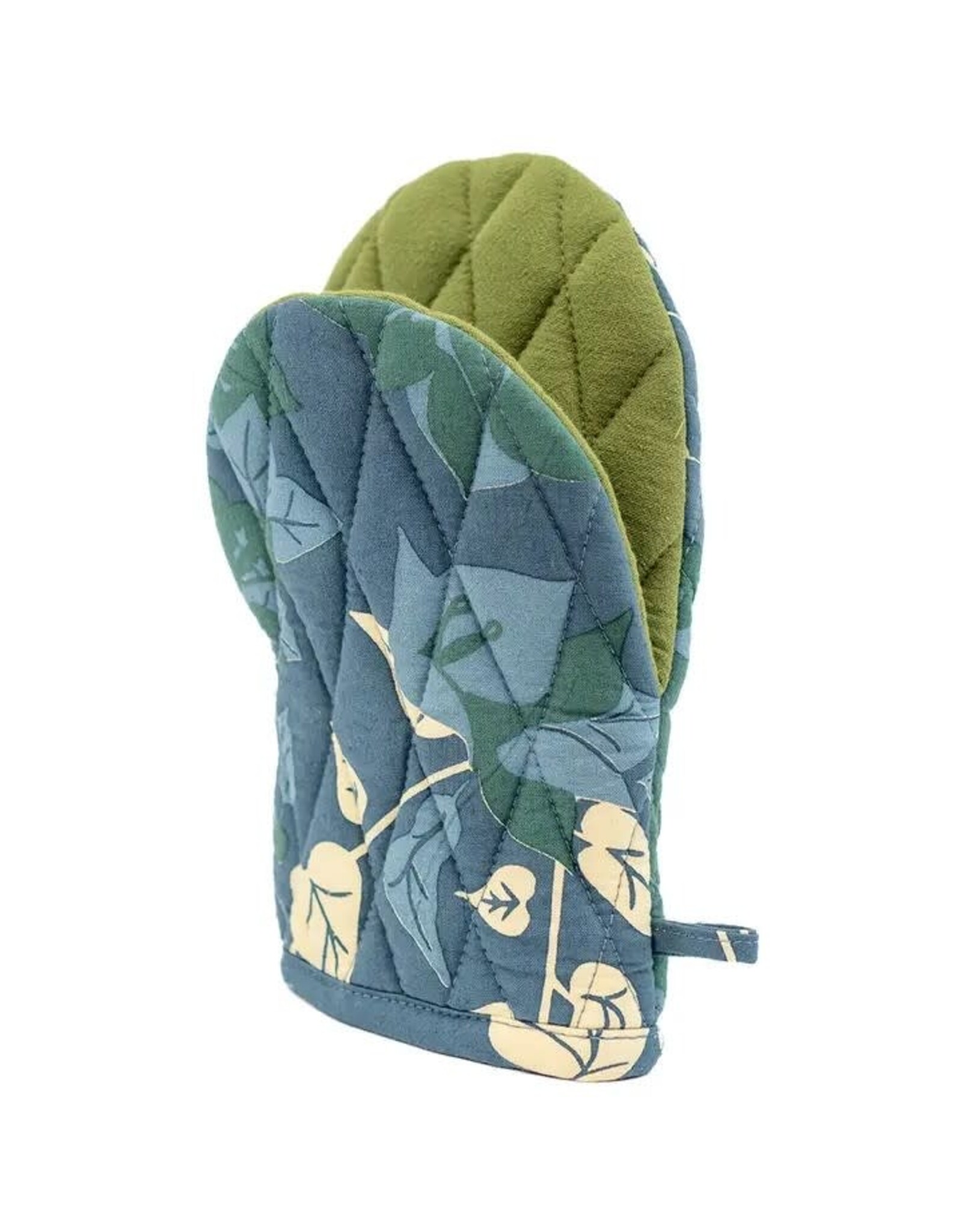 Short Oven Mitt- Bougainvillea Moss