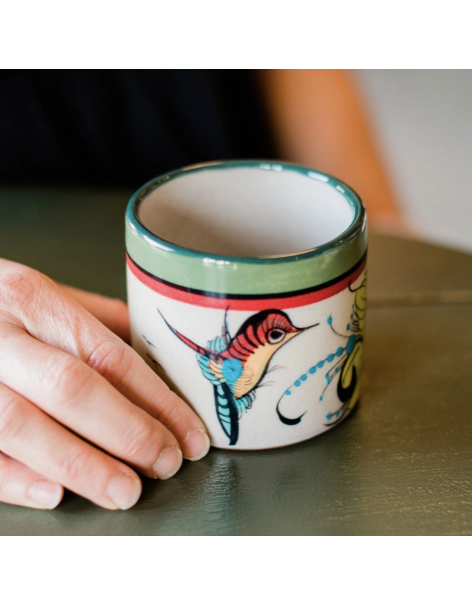 Wild Bird Handleless Mug/ Planter