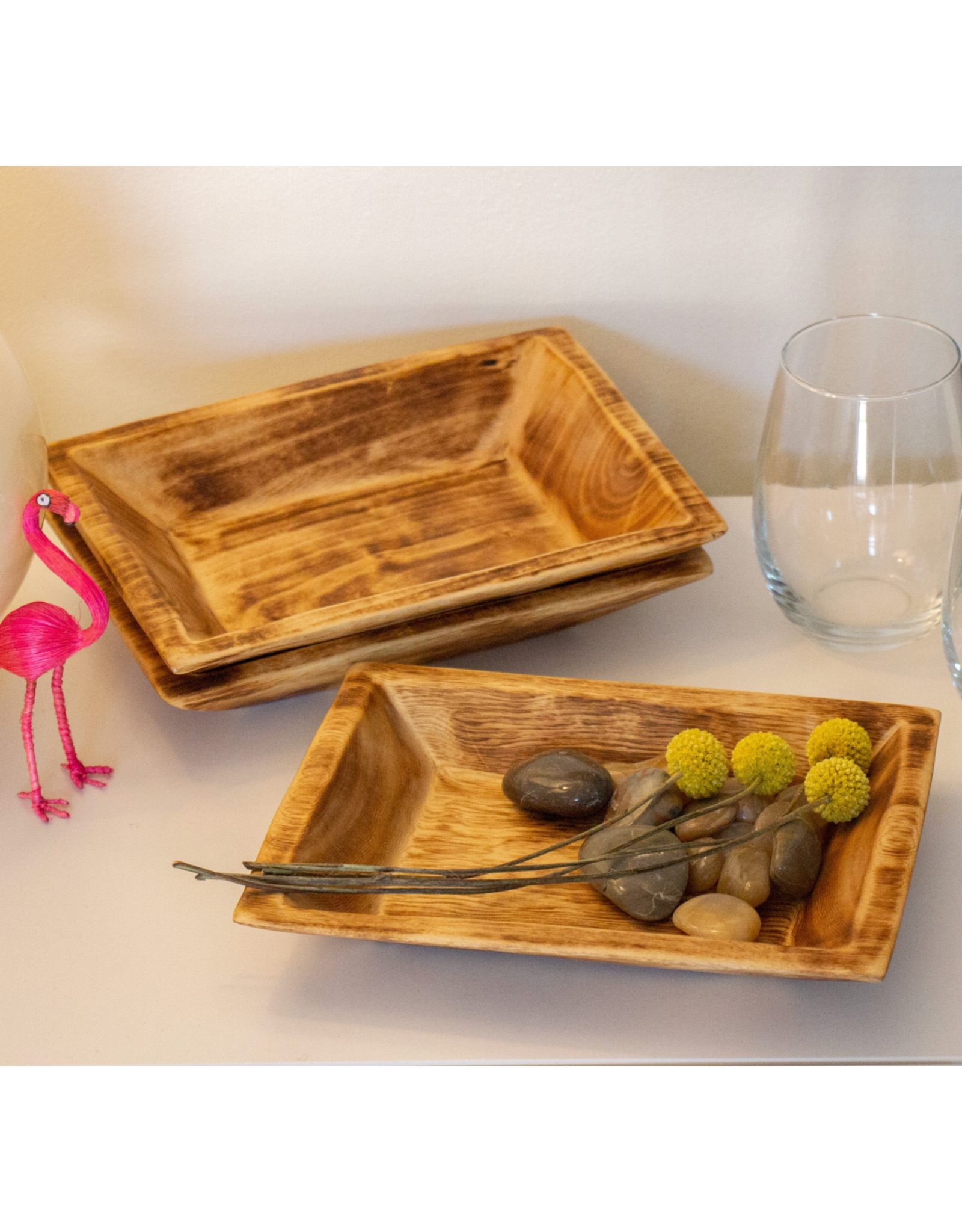 Trade roots Jacaranda Rectangle Platter, Kenya