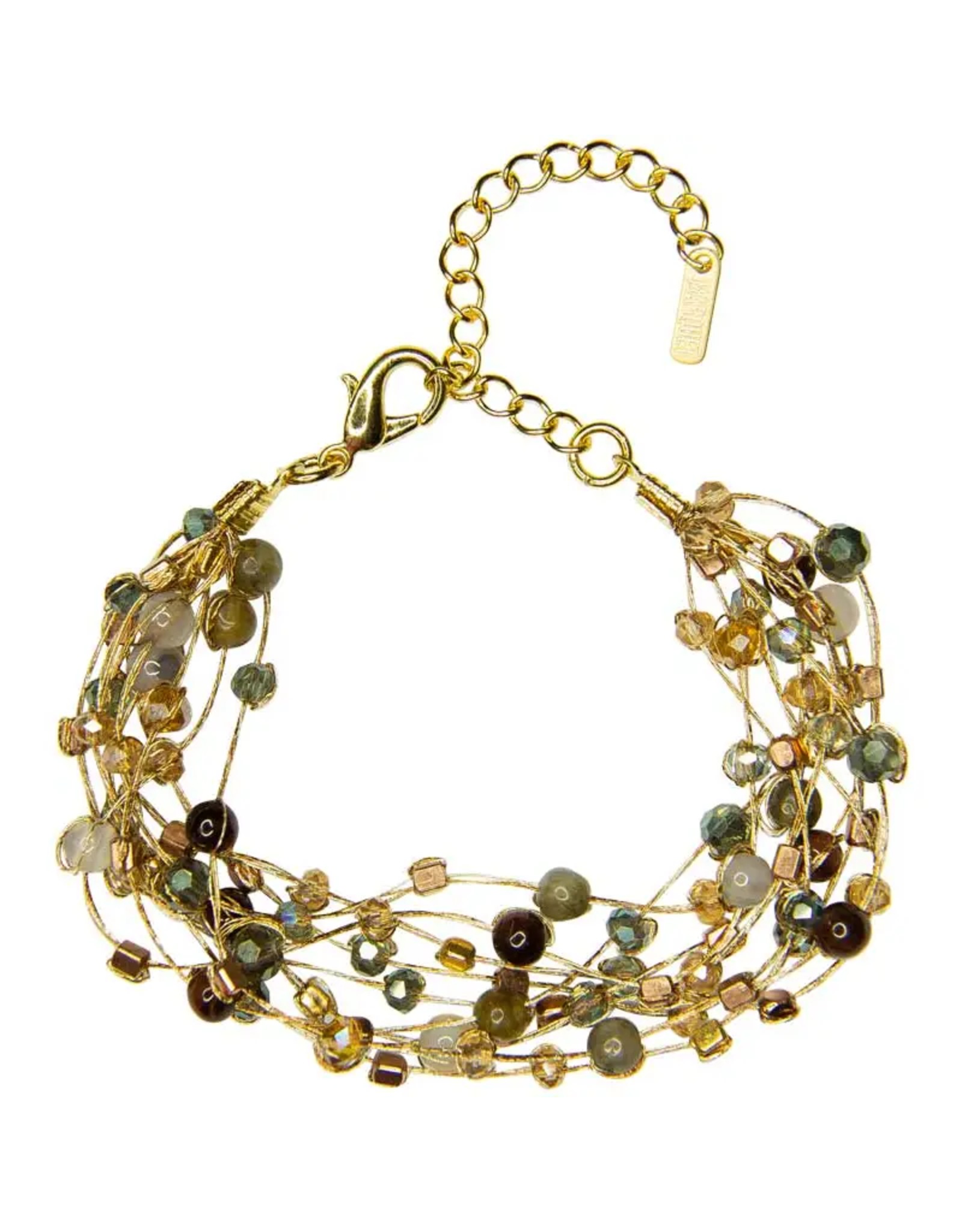Reena Silk and Stone Bracelet, Thailand